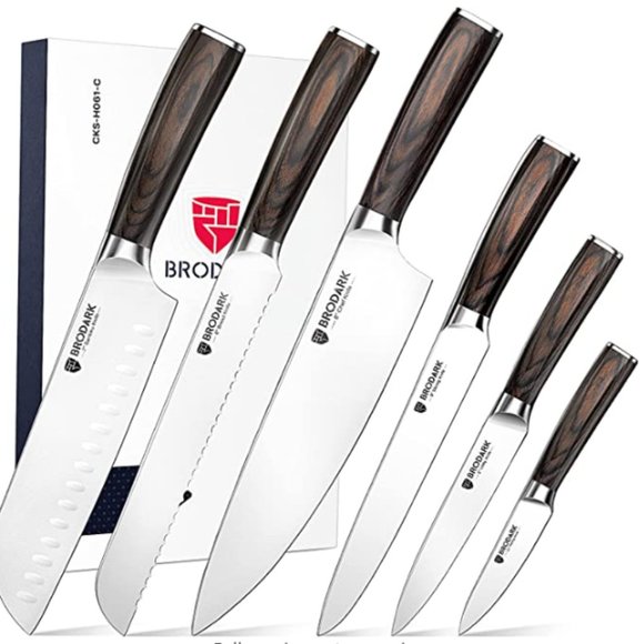 BRODARK - 6 pc PROFESSIONAL CHEF KNIVE SET - Picture 1 of 6